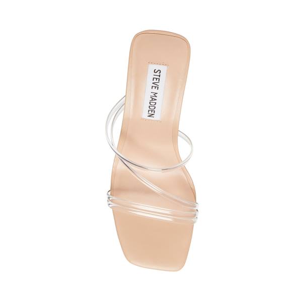 Steve Madden Demi Heel Høye Hæler Dame Clear | SM-062YW