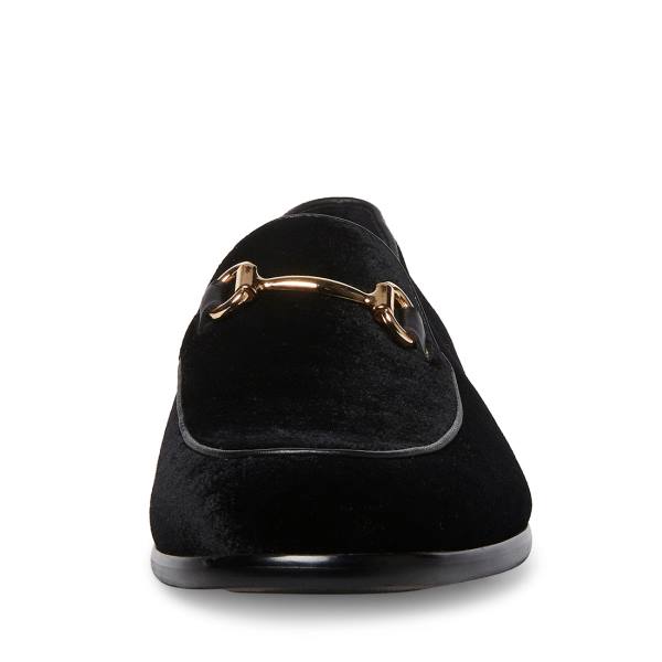 Steve Madden Diego-v Velvet Loafers Herre Svarte | SM-594WQ