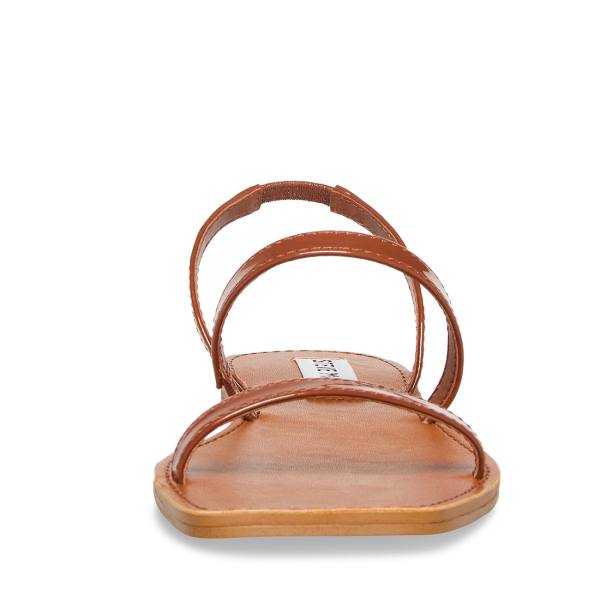 Steve Madden Direct Cognac Patent Sandaler Dame Brune | SM-406BR