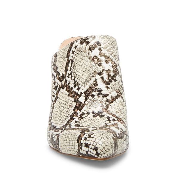 Steve Madden Ditty Snake Heel Høye Hæler Dame Svarte Hvite Slangeprint | SM-401QX