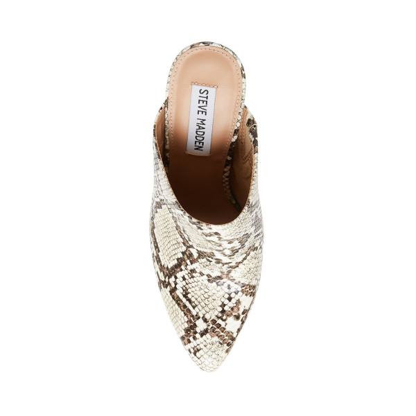 Steve Madden Ditty Snake Heel Høye Hæler Dame Svarte Hvite Slangeprint | SM-401QX