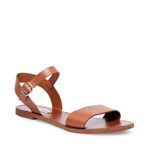 Steve Madden Donddi Tan Lær Sandaler Dame Brune | SM-586KN