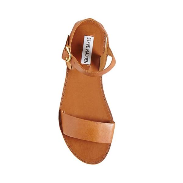 Steve Madden Donddi Tan Lær Sandaler Dame Brune | SM-586KN