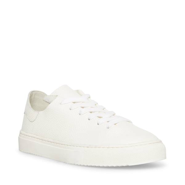 Steve Madden Dorey Lær Joggesko Dame Hvite | SM-964MB