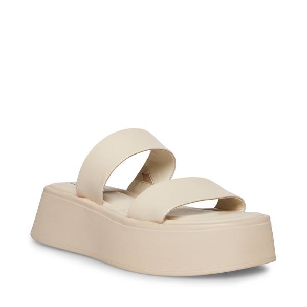 Steve Madden Dorian Bone Sandaler Dame Beige | SM-139CD