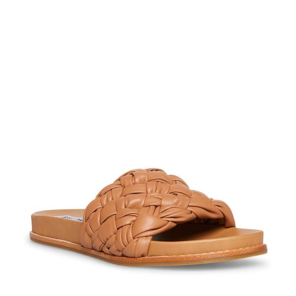 Steve Madden Dua Tan Sandaler Dame Brune | SM-140FQ