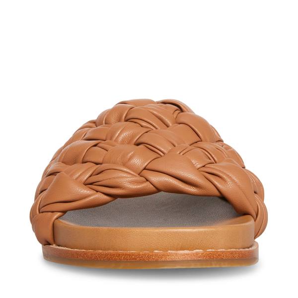 Steve Madden Dua Tan Sandaler Dame Brune | SM-140FQ