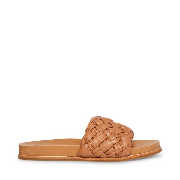 Steve Madden Dua Tan Sandaler Dame Brune | SM-140FQ