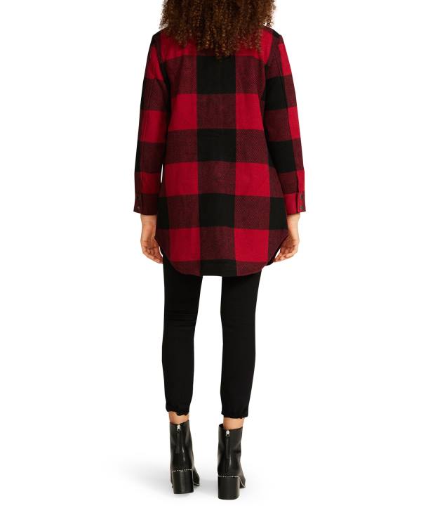 Steve Madden Eldridge Plaid Jakke Dame Rød | SM-230CA