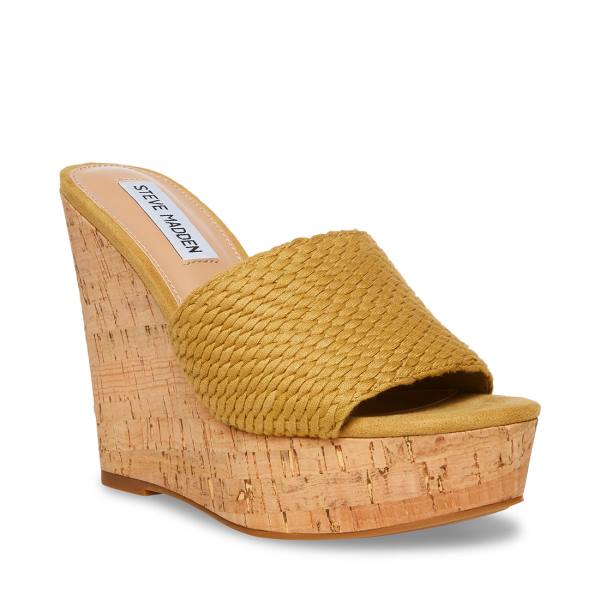 Steve Madden Elenora Tan Sandaler Dame Brune | SM-413DE