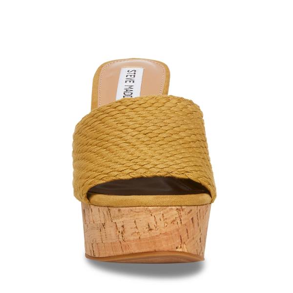 Steve Madden Elenora Tan Sandaler Dame Brune | SM-413DE