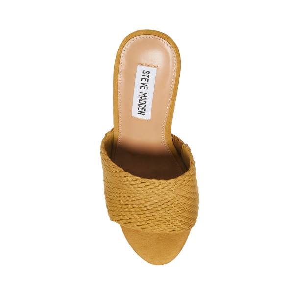 Steve Madden Elenora Tan Sandaler Dame Brune | SM-413DE