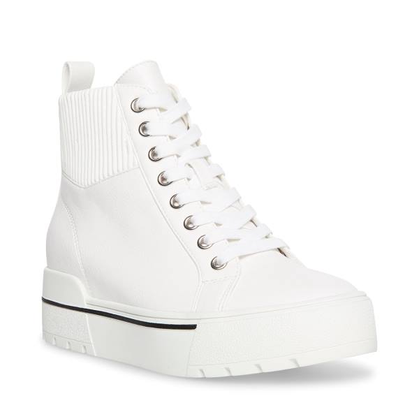 Steve Madden Felix Joggesko Dame Hvite | SM-629TY