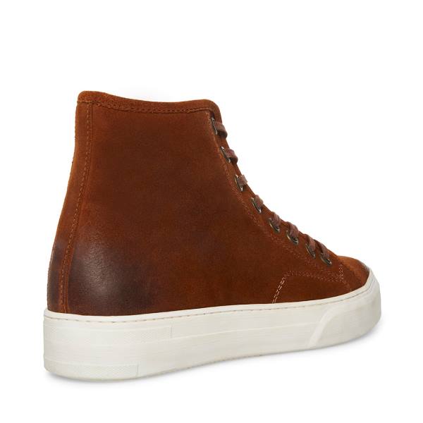 Steve Madden Forte Cognac Semsket Skinn Joggesko Herre Brune | SM-961JN