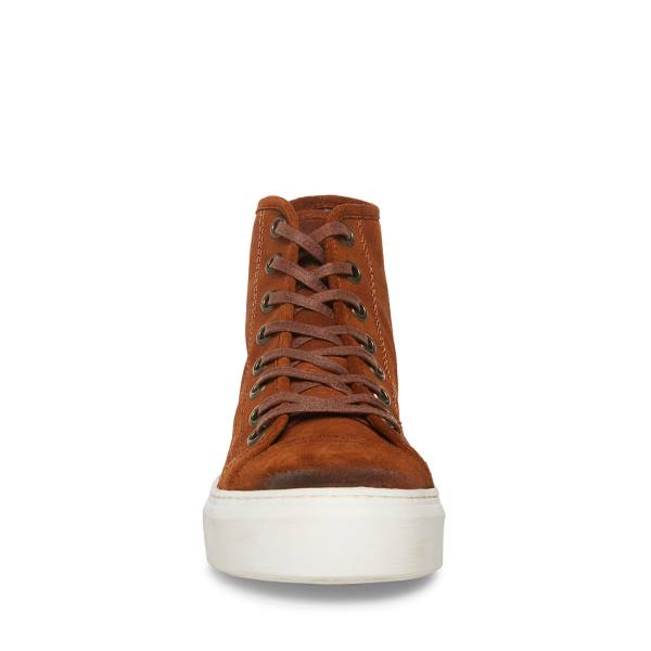 Steve Madden Forte Cognac Semsket Skinn Joggesko Herre Brune | SM-961JN