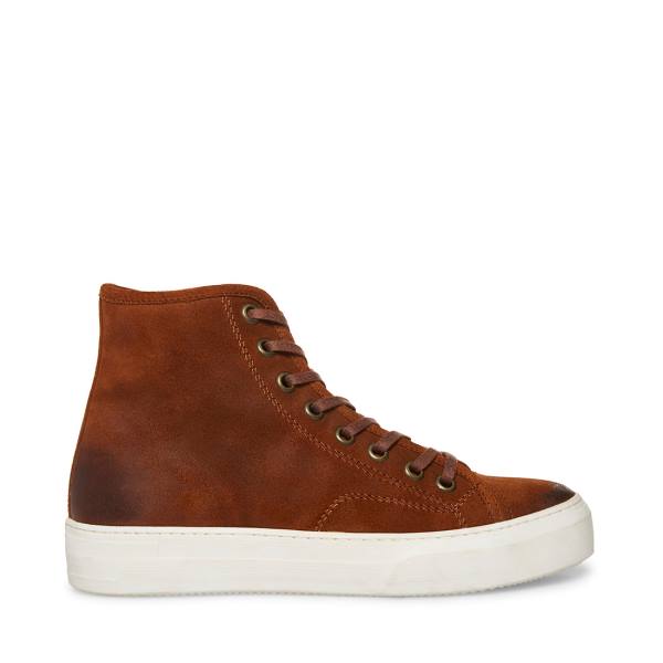 Steve Madden Forte Cognac Semsket Skinn Joggesko Herre Brune | SM-961JN