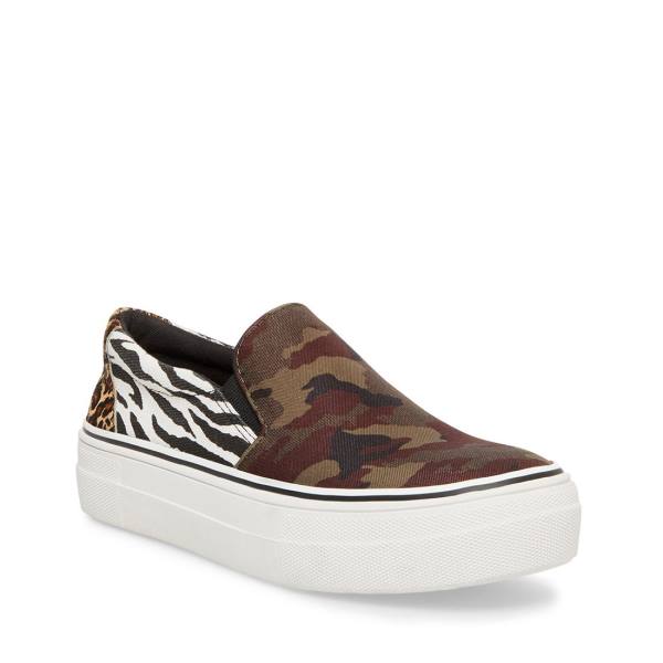 Steve Madden Getaway Camo Joggesko Dame Camouflage Multicolor | SM-685RF