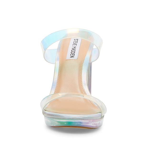 Steve Madden Glassify Heel Høye Hæler Dame Rainbow | SM-036VC