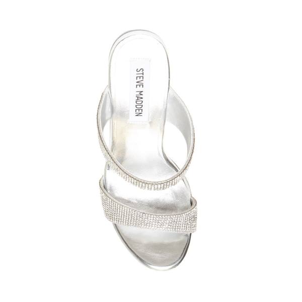 Steve Madden Glassy-r Heel Høye Hæler Dame Diamond | SM-731KI