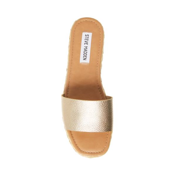 Steve Madden Gloriana Sandaler Dame Gull | SM-789YZ