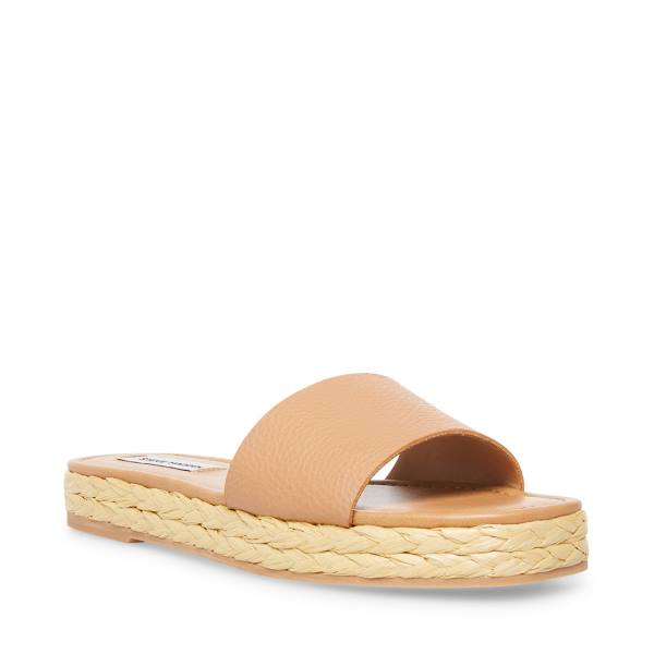 Steve Madden Gloriana Tan Sandaler Dame Brune | SM-795QA