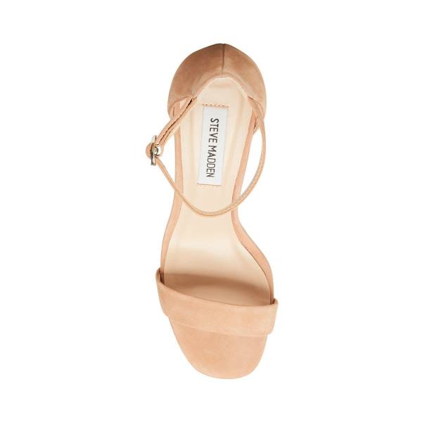 Steve Madden Gracelynn Camel Nubuck Heel Høye Hæler Dame Brune | SM-483YU