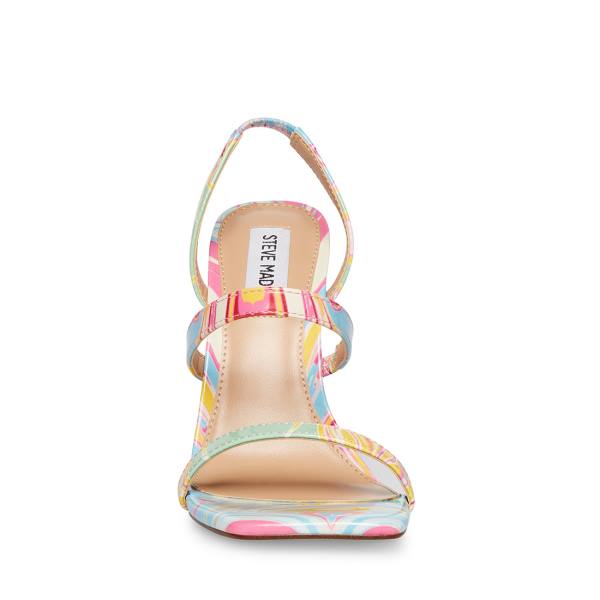 Steve Madden Grade Baby Heel Høye Hæler Dame Blå Multicolor | SM-689WD