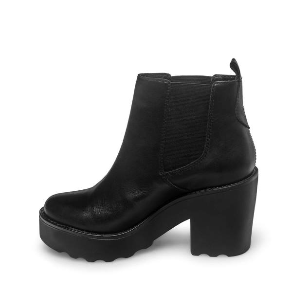 Steve Madden Gretta Lær Ankelstøvletter Dame Svarte | SM-834SB