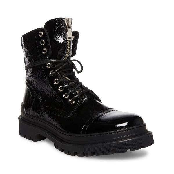 Steve Madden Guard Patent Støvler Herre Svarte | SM-789EF