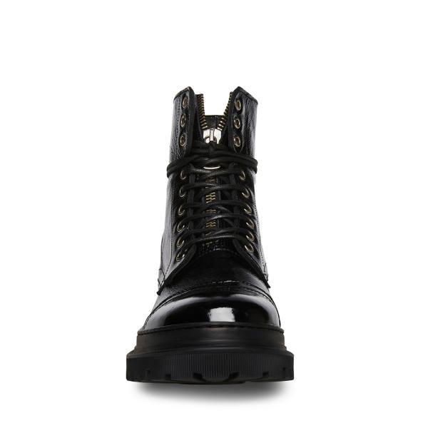 Steve Madden Guard Patent Støvler Herre Svarte | SM-789EF