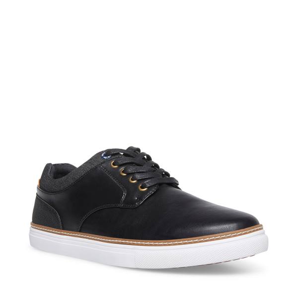 Steve Madden Gully Lær Joggesko Herre Svarte | SM-065UV