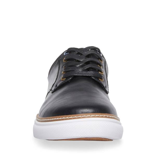 Steve Madden Gully Lær Joggesko Herre Svarte | SM-065UV