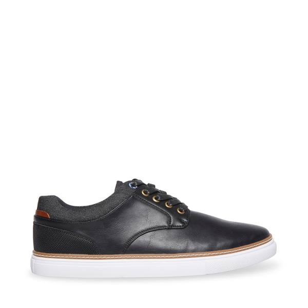 Steve Madden Gully Lær Joggesko Herre Svarte | SM-065UV