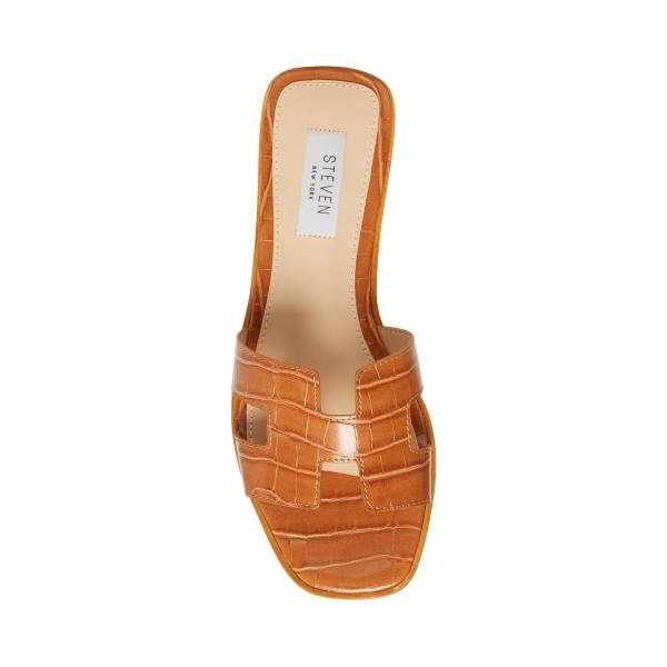 Steve Madden Hadyn Cognac Sandaler Dame Brune Multicolor | SM-489BM