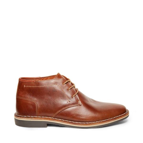 Steve Madden Harken Cognac Lær Støvler Herre Brune | SM-701DU