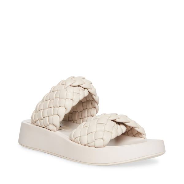 Steve Madden Helsa Bone Sandaler Dame Beige | SM-827KG