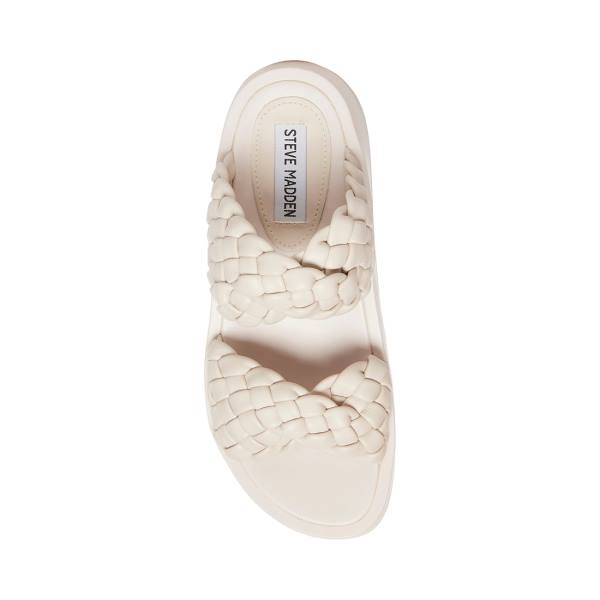 Steve Madden Helsa Bone Sandaler Dame Beige | SM-827KG