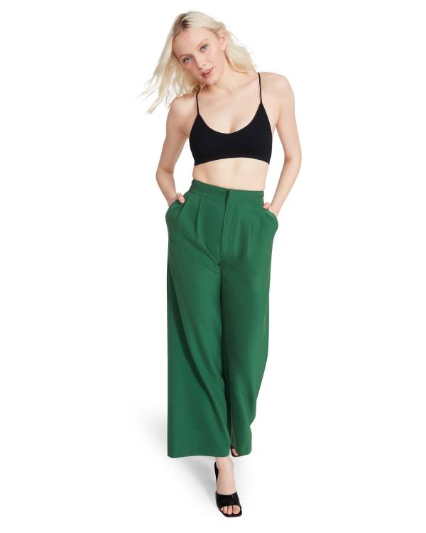 Steve Madden High Waisted Trouser Bukser Dame Grønn | SM-824VA