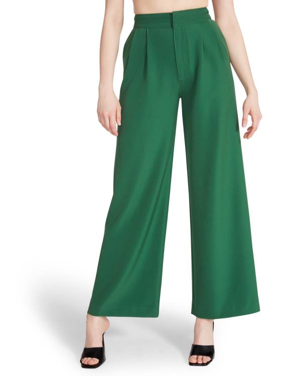 Steve Madden High Waisted Trouser Bukser Dame Grønn | SM-824VA