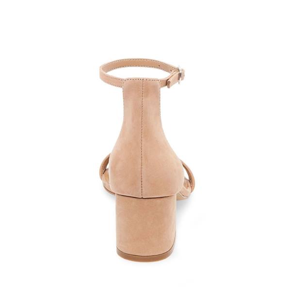 Steve Madden Ireneew Tan Nubuck Heel Høye Hæler Dame Brune | SM-976PZ