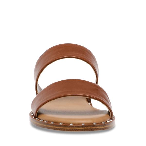 Steve Madden Ivara Cognac Lær Sandaler Dame Brune | SM-278FU