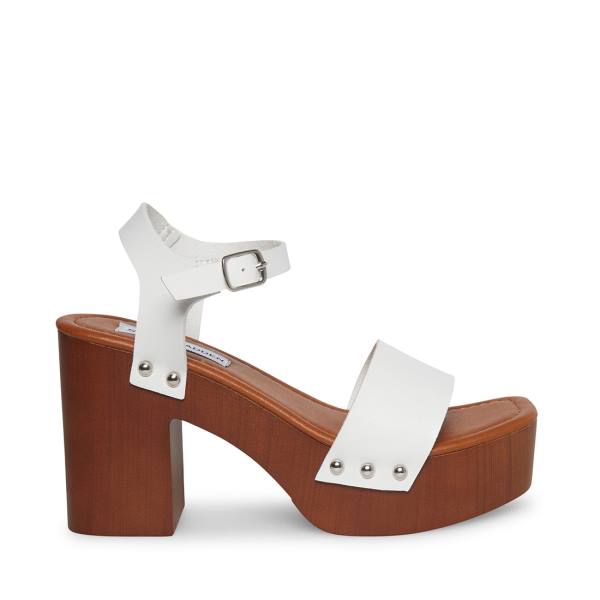 Steve Madden Ivy Heel Høye Hæler Dame Hvite | SM-418CQ