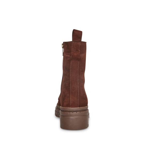 Steve Madden Jamisyn Nubuck Ankelstøvletter Dame Brune | SM-981WJ