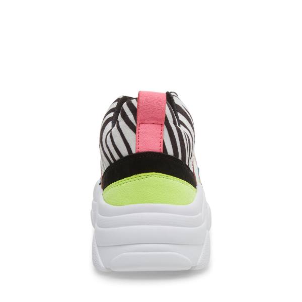 Steve Madden Jantonia Zebra Joggesko Barn Multicolor | SM-471OY