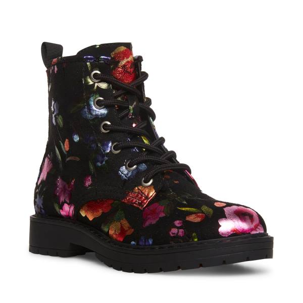 Steve Madden Jbettyy Ankelstøvletter Barn Svarte Multicolor | SM-159KD