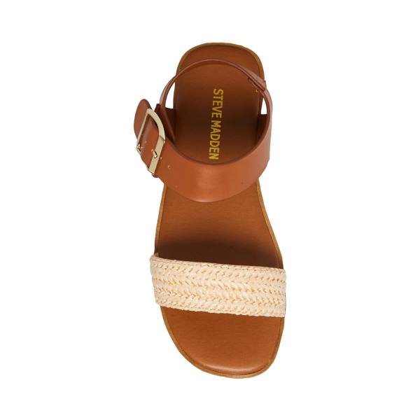 Steve Madden Jdestind Raffia Sandaler Barn Brune | SM-156DC