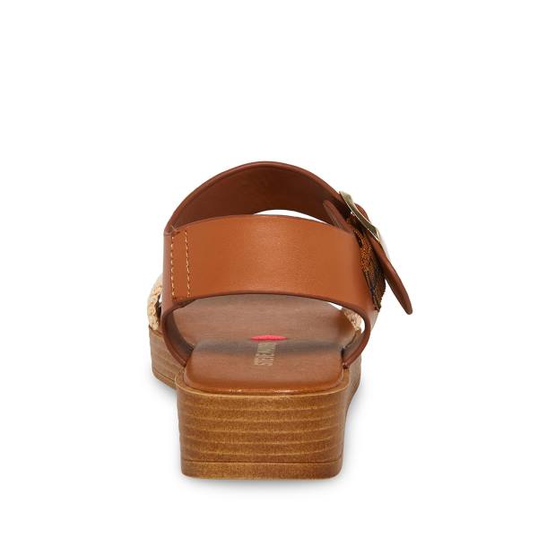 Steve Madden Jdestind Raffia Sandaler Barn Brune | SM-156DC