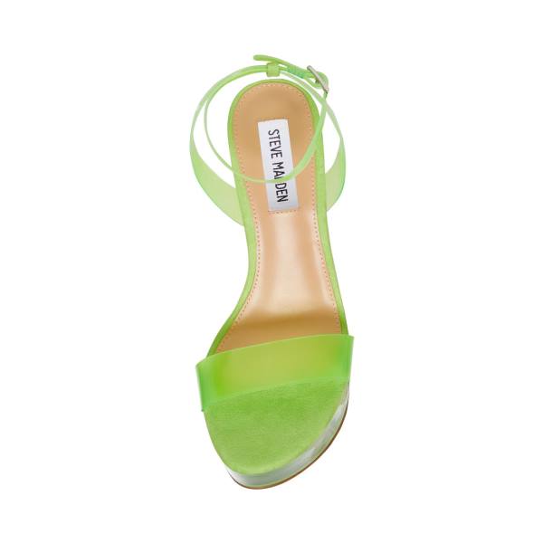 Steve Madden Julien Lime Heel Høye Hæler Dame Lyse Grønn | SM-358KP