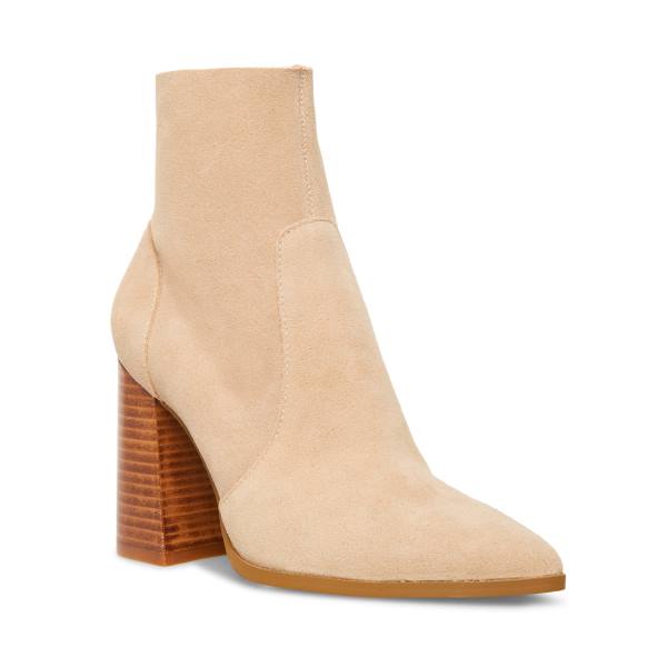 Steve Madden Julina Taupe Semsket Skinn Ankelstøvletter Dame Grå Brune | SM-321LY