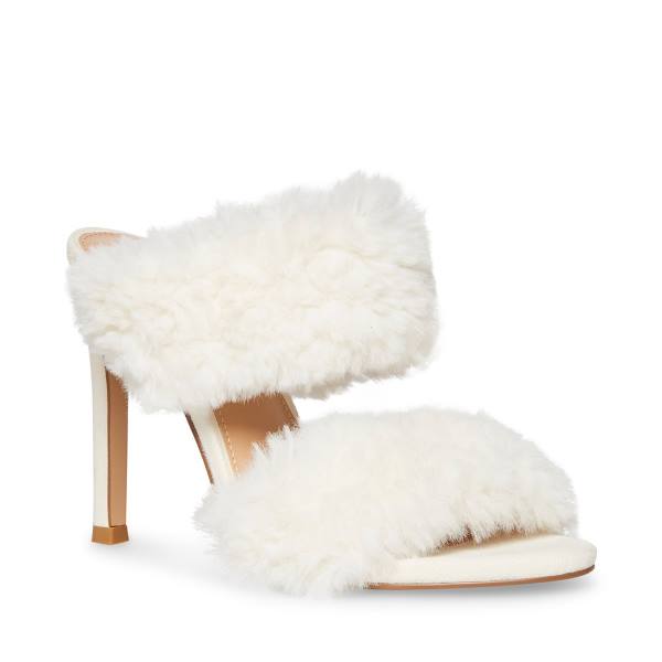 Steve Madden Kaila Bone Heel Høye Hæler Dame Beige | SM-948TG